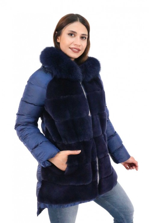 Women's Hooded ,Fur Inflatables